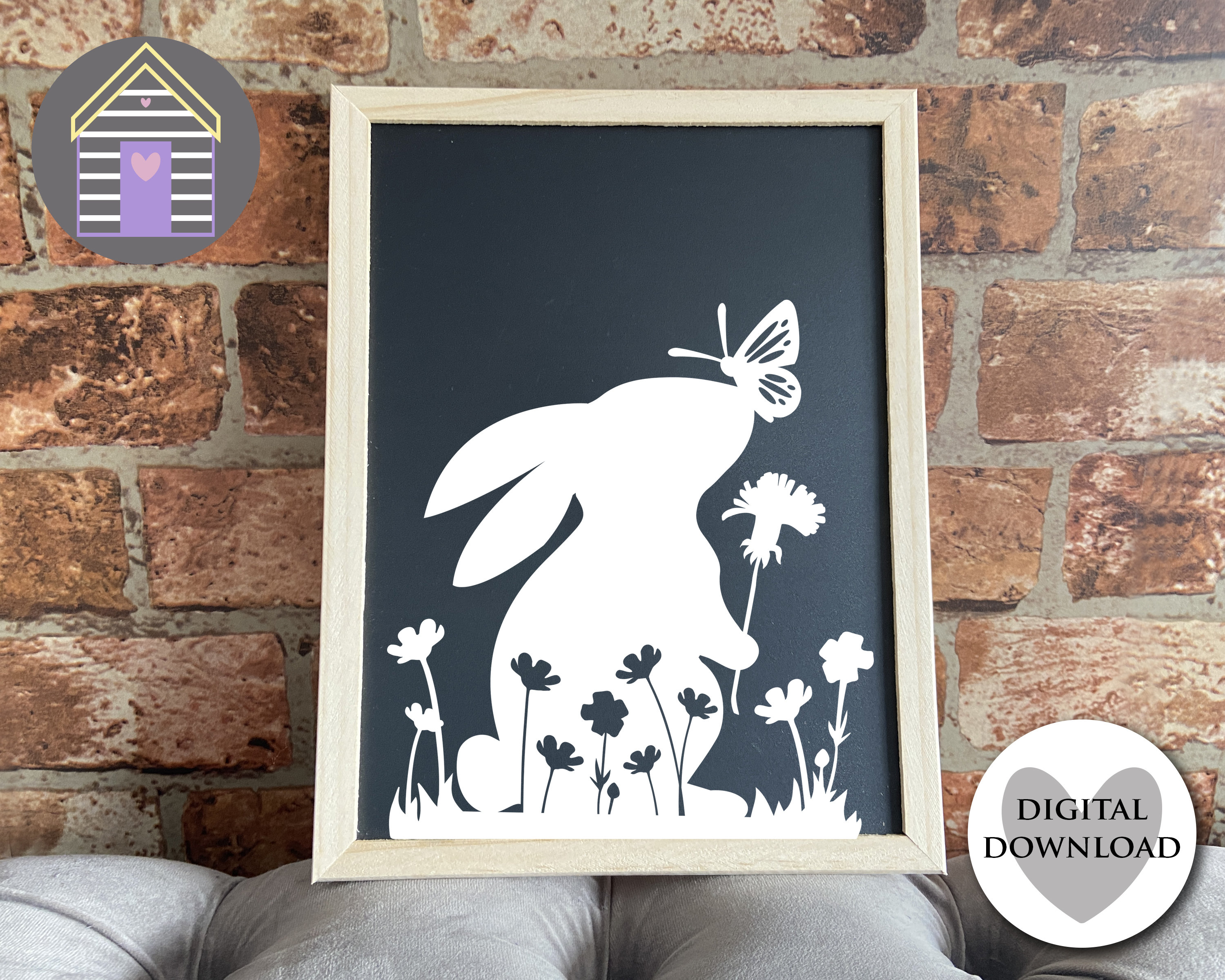 SVG Spring Rabbit with Butterfly on Nose Easter Bunny with | Etsy SVG Spring Rabbit with Butterfly on Nose Easter Bunny with | Etsy