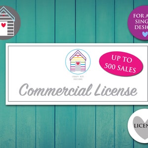 Commercial License for any Single Digital Download Design Use for SVG Png Pdf Dxf Eps Files - 500 SALES