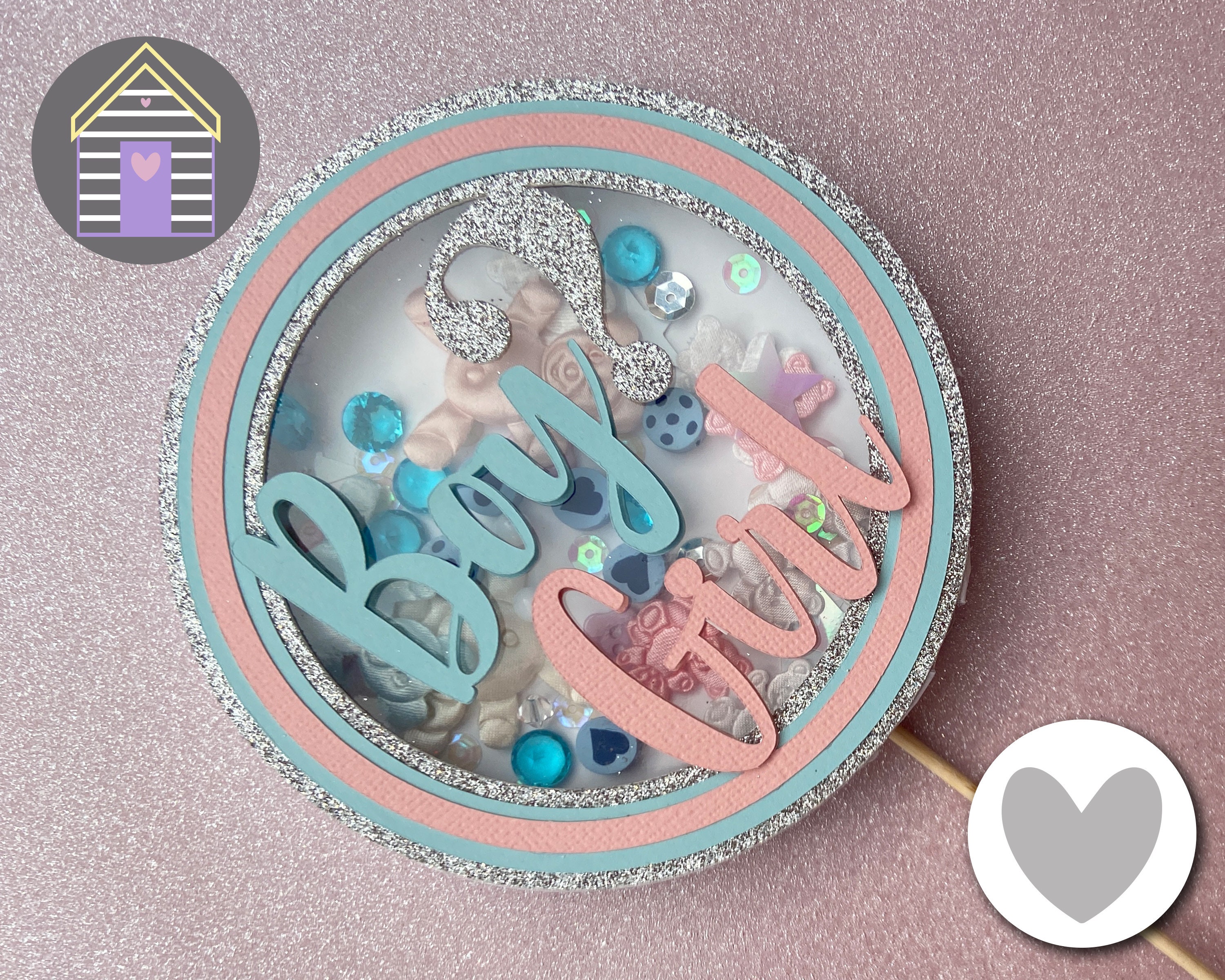 SVG 3D Shaker Boy or Girl Cake Topper Cut Files for Cricut Etsy Canada