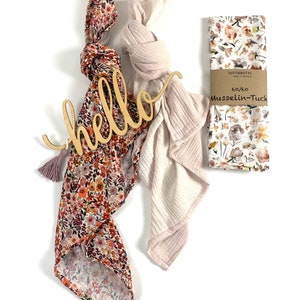 Swaddle cloth, muslin cloth, swaddle and muslin blanket, Ökotex, in various sizes and patterns