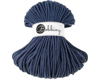 Jeans Bobbiny Premium 5mm Braided Cord, Crochet, Macrame Cord 100m/108yds