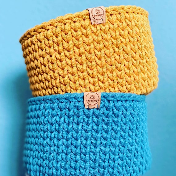 Crochet Basket Kit, Beginners Crochet Kit with 3 Easy Patterns