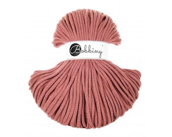 Peony Bobbiny Premium 5mm Braided Cord, Crochet, Macrame Cord 100m/108yds