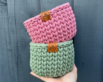 Small Crochet Basket Kit, Crochet Basket Kit, Crochet Kit, Craft Kit