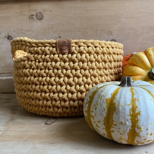 Crochet Basket Pattern With Handles Storage Basket Pattern Basket Pattern Crochet Pattern PDF Pattern image 2