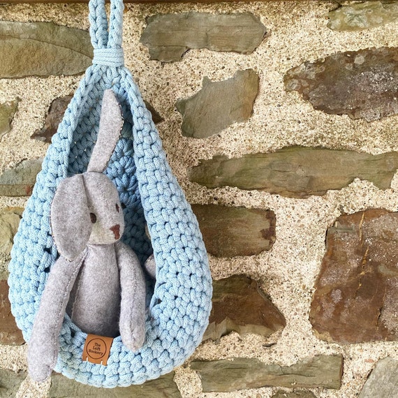 Hanging Crochet Rope Basket - CROCHET PATTERN
