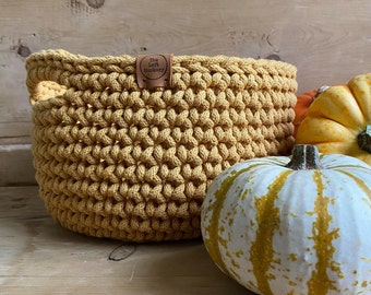 Crochet Basket, Handmade Basket, Crocheted Basket, Basket, Storage Basket, Crochet Storage, Crochet Home Decor, Storage Baskets