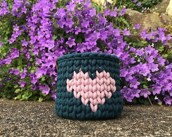 Crochet Heart Basket Pattern | Heart Basket Pattern |  Basket Pattern | Crochet Pattern | Pattern | PDF Pattern