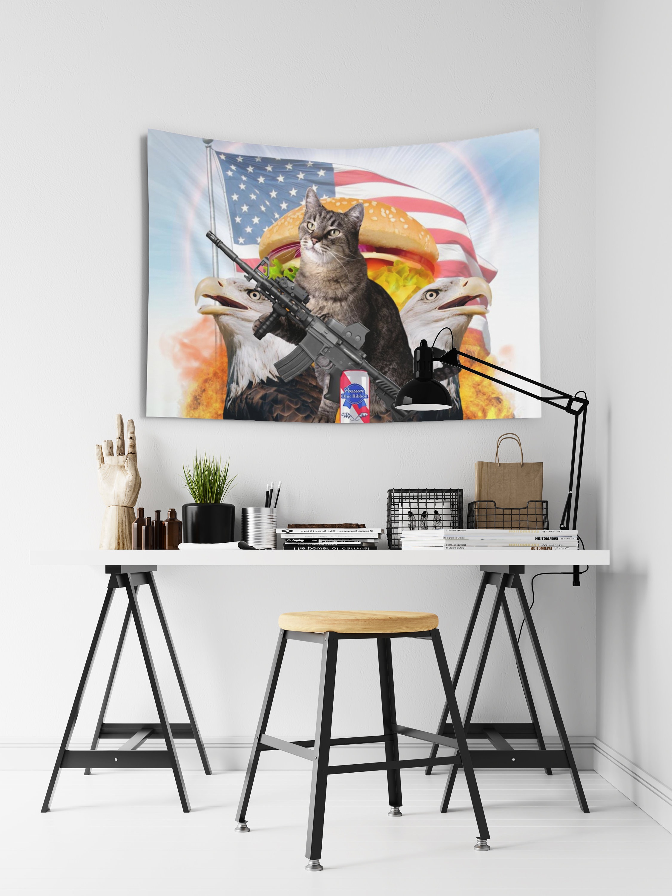 Cat butt tapestry sales