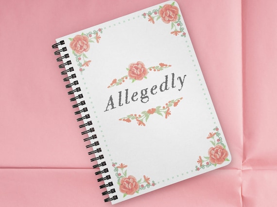 Allegedly Spiral Notebook - Funny Journal, 5x7 Sarcastic Notepad, Funny Gifts for Coworker, Humorous Saying Office Supplies