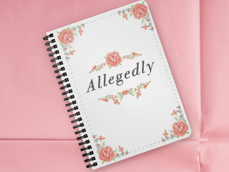 Cuaderno supuestamente en espiral - Diario divertido, Bloc de notas sarcástico de 5x7, Regalos divertidos para compañeros de trabajo, Humor diciendo suministros de oficina imagen 1