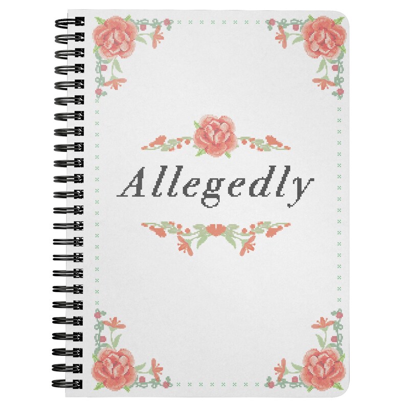 Cuaderno supuestamente en espiral - Diario divertido, Bloc de notas sarcástico de 5x7, Regalos divertidos para compañeros de trabajo, Humor diciendo suministros de oficina imagen 3