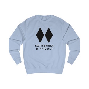 Extremely Difficult Sweatshirt Ski Meme Pullover for Men, Women Funny Unisex Double Black Diamond Skier/Snowboarder Gift image 2