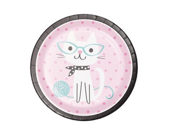 Cat Party Lunch Plates