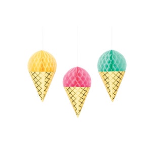 Ice Cream Cone Hanging Decor