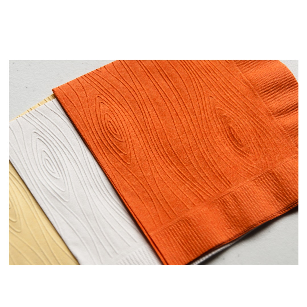 Wood Grain Embossed Cake Napkins Etsy