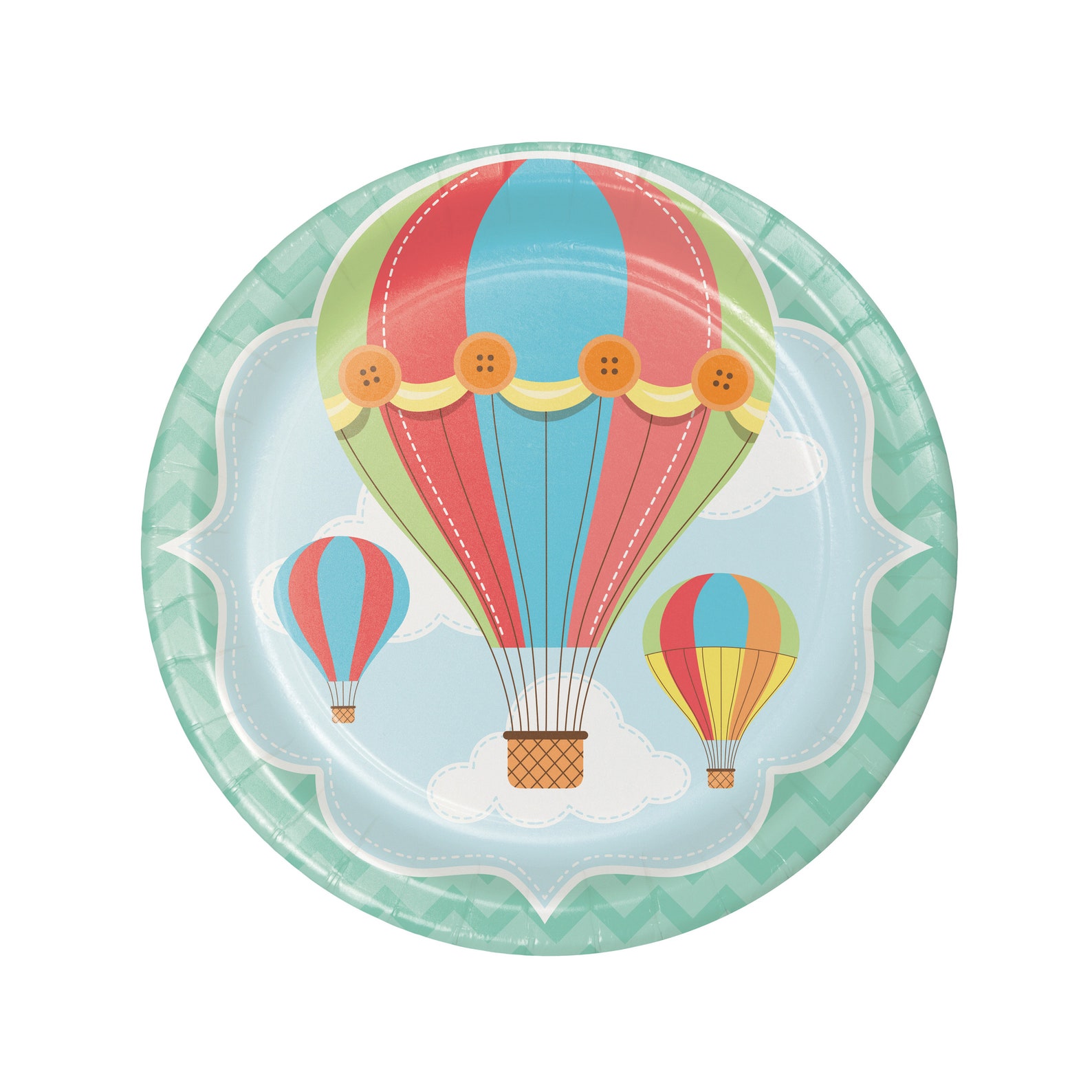 Hot Air Balloon Lunch Plates Etsy