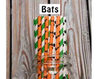 Bats Paper Straw Mix