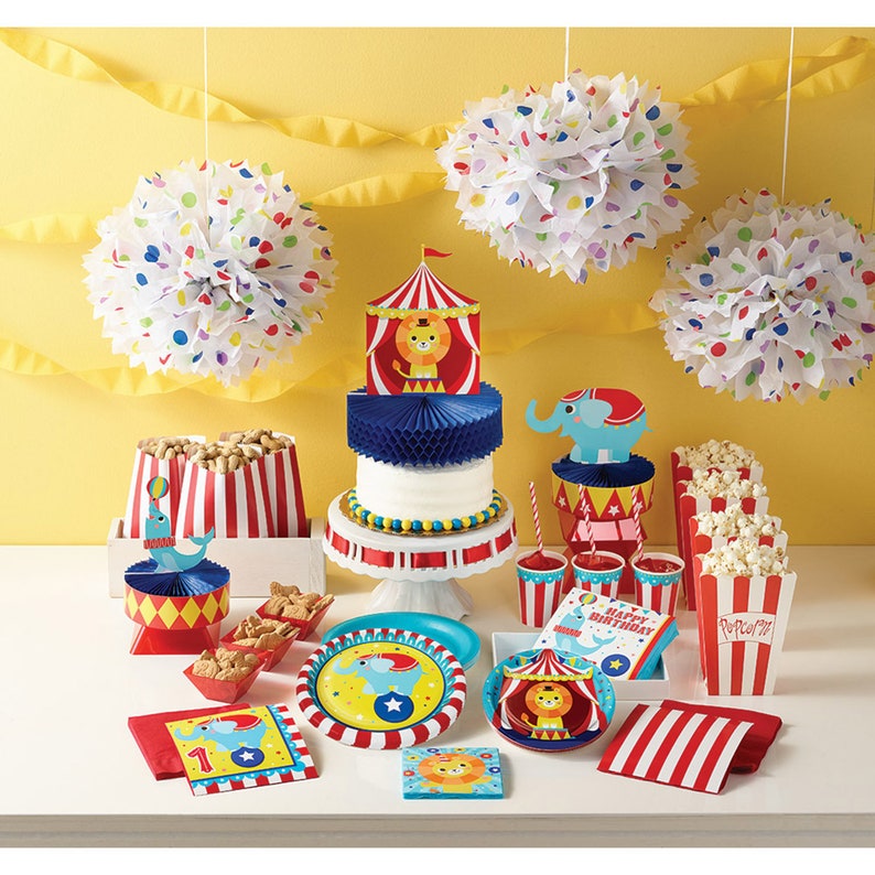 Circus Elephant Lunch Plates