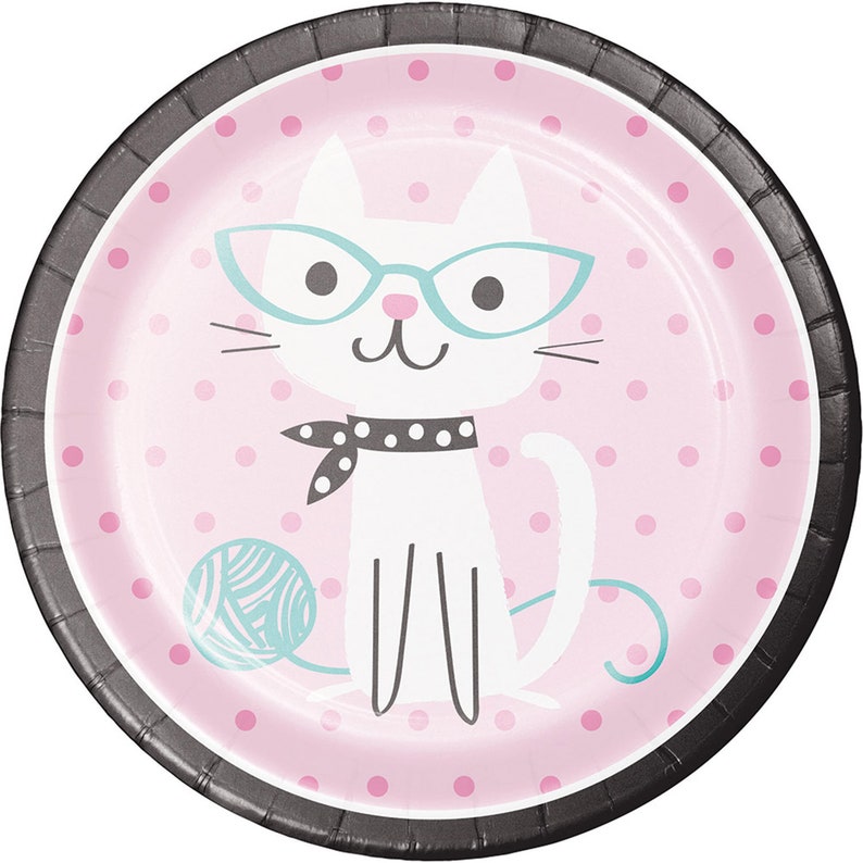 Cat Party Lunch Plates
