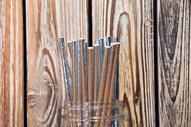 Straws Green Rugby Stripes Solid Metallic Silver Birthday Silver Stripes Snake House Paper Straw Mix Green Polka Dots Baby Shower
