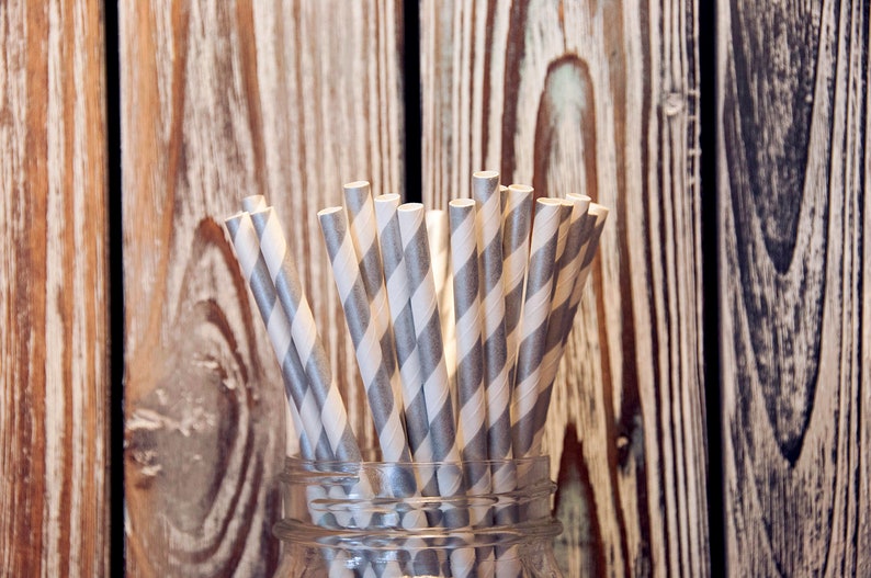 Straws Green Rugby Stripes Solid Metallic Silver Birthday Silver Stripes Snake House Paper Straw Mix Green Polka Dots Baby Shower