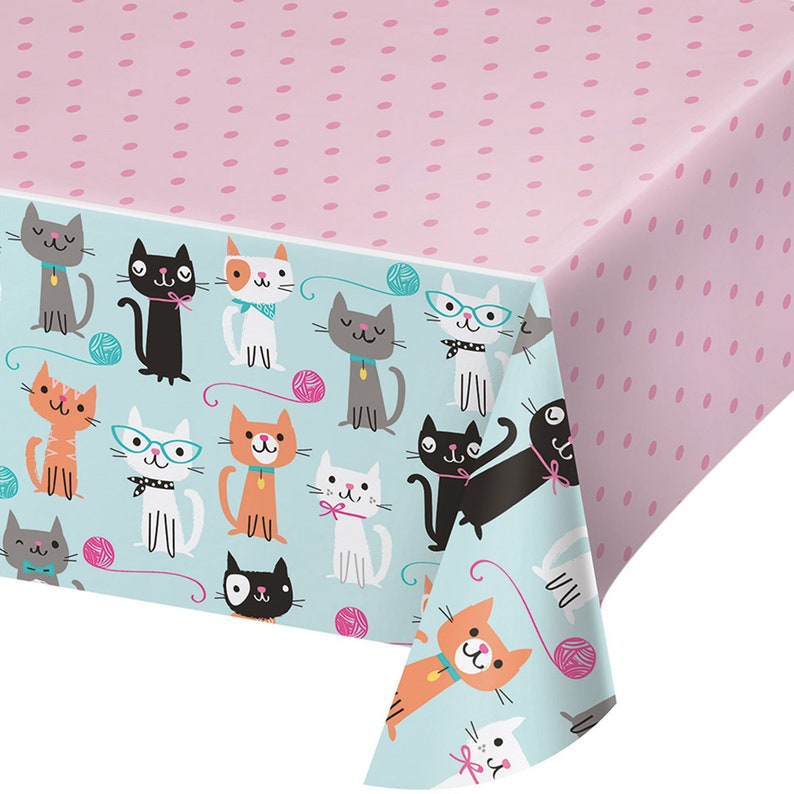 Cat Party Table Cover