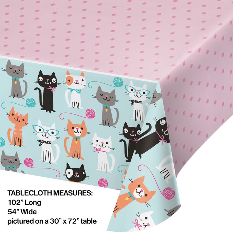 Cat Party Table Cover