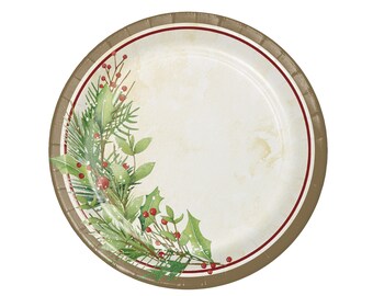 Winter Wreath Cake Plates