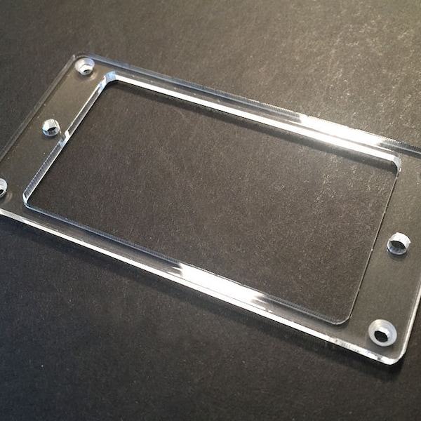 Guitar Part - PICKUP RING Mounting Trim Flat Bezel - Humbucker - CLEAR