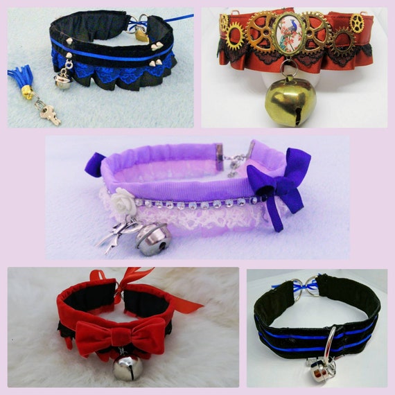 custom pet play collars