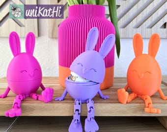 3D printing file, private, heart-nasi-bunny, STL, 3mf, Easter, surprise, 3D printing