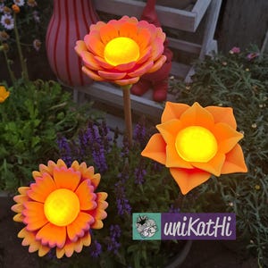 3D-utskriftsfil, 3D-blomma "GEBBI" STL-fil, trädgårdsdekoration för pool, balkong, LED-insats, exklusiv design, privat bruk inklusive mini-kommersiell licens bild 8