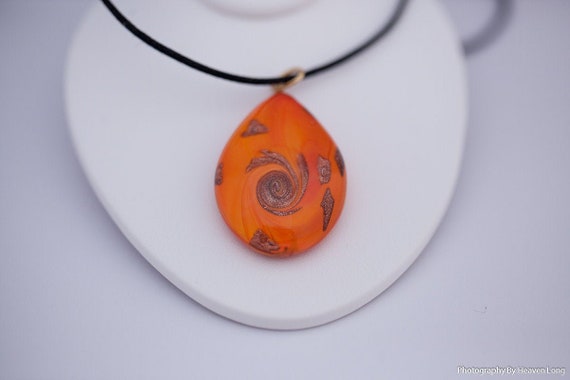 Orange Murano Glass Pendant