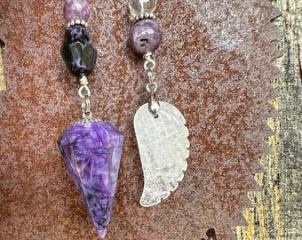 Charoite Pendulum: High Vibration Stone