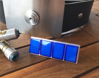 Insignia de rango de Capitán Imperial de Star Wars - 4 casillas azules / Cosplay de Rogue One