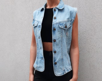 Destellos Denim Vest & Skort Set