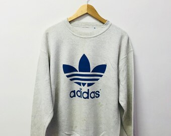 Free shipping!! Vintage 90's Adidas Sweatshirt Big Logo Large Size
