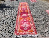 vintage herki rug, decorative rug, 2.8 x 14.6 ft. free shipping, bohemian rug, turkish rug, vintage hallway runner rug, herki rug, MB2240
