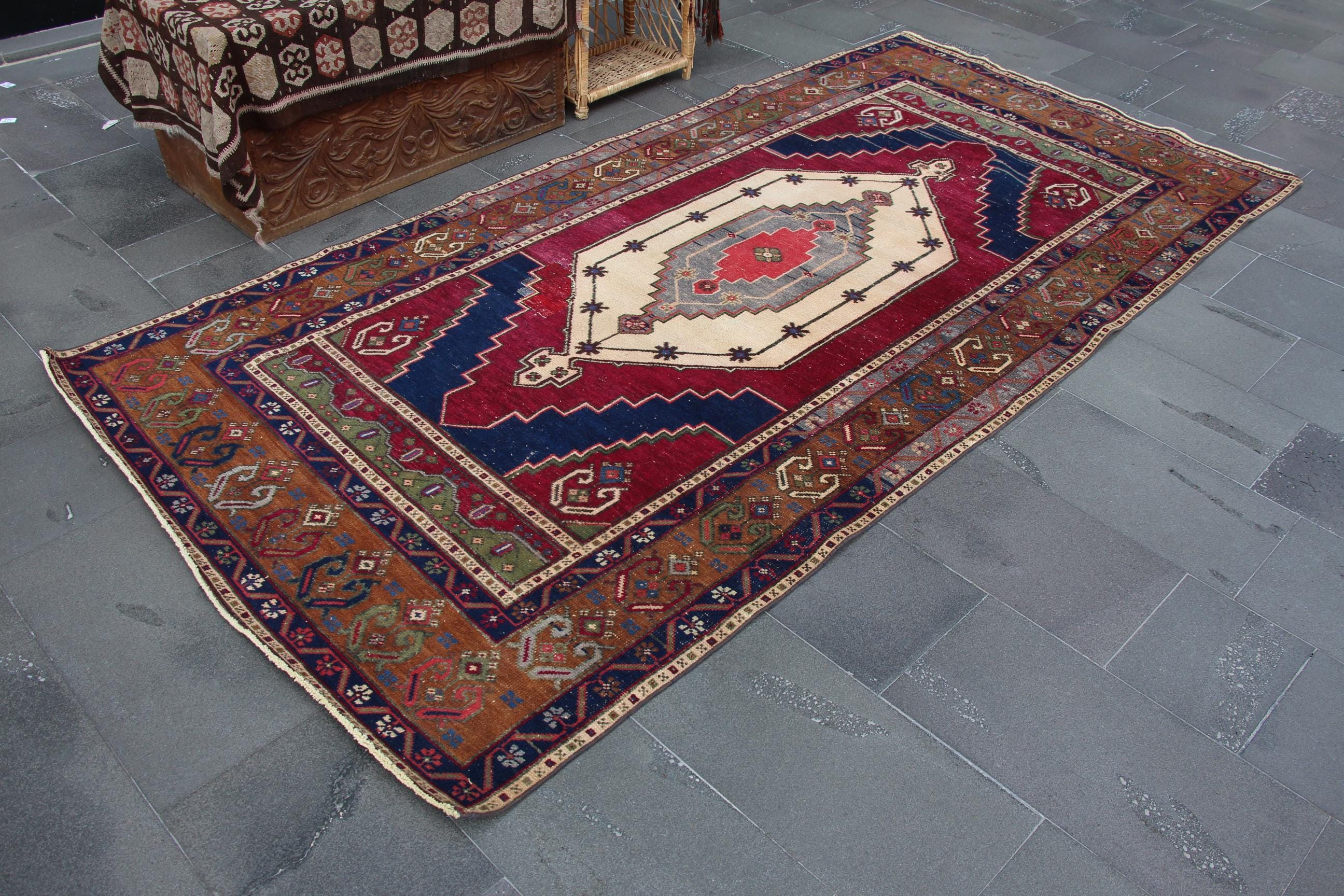 60×104 \"zig-zag” ViNTAGE TURKiSH RUG 60×104 わかる 