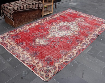 oversize rug, oushak rug, large vintage rug , bohemian rug Free Shipping 5.6 x 10.1 ft livingroom rug , turkish wool rug , rugs , MB15277