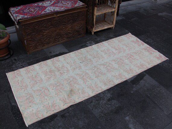 トルコ絨毯、ヴィンテージランナーラグ、ハンドメイドラグ、ホーム