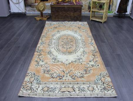 Turkish runner rug, Vintage oushak rug, Handmade rug 4.2 x 9.7 ft, Boho rug, Runner rug, Livingroom rug, Boho rug, Kitchen rug MB12784