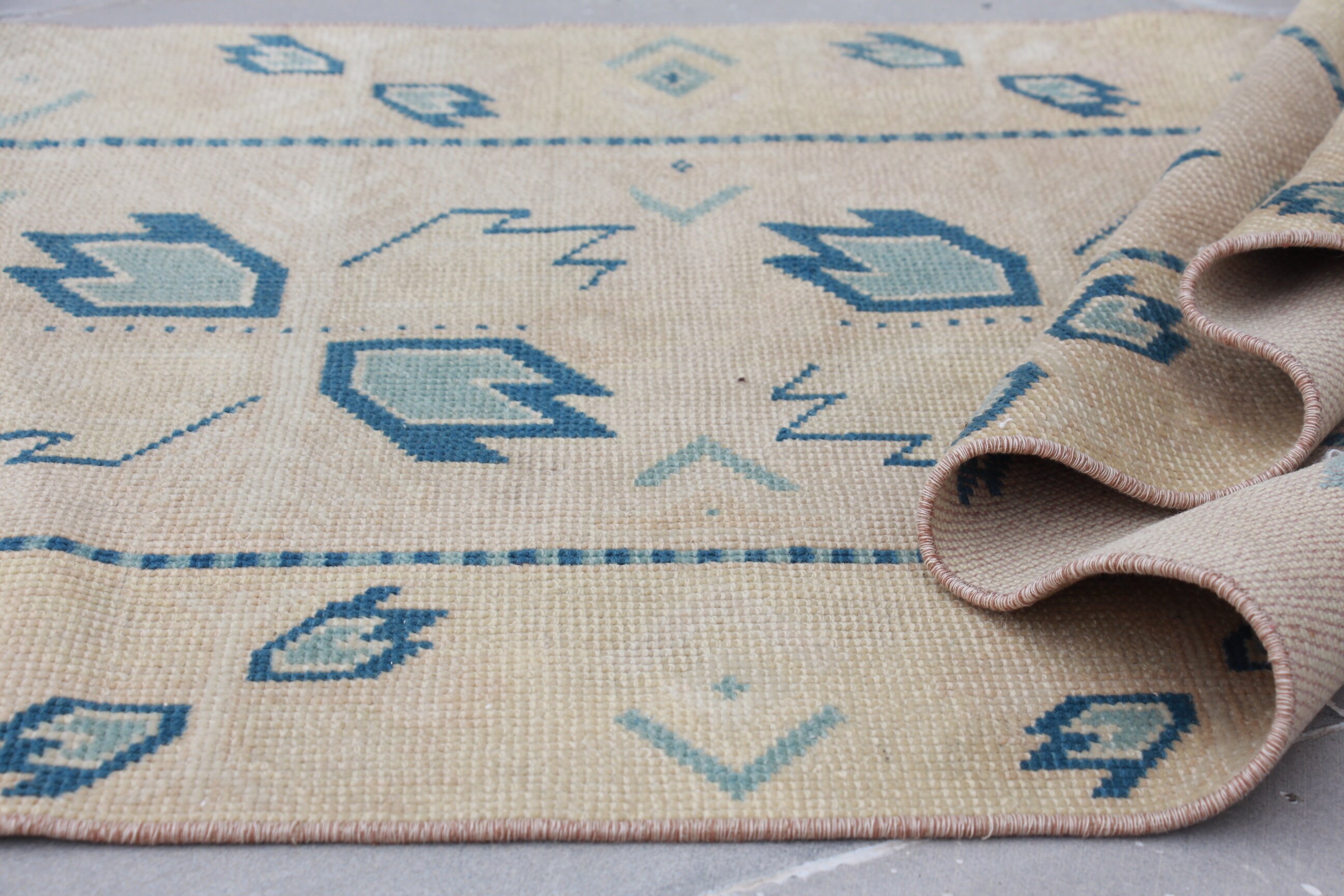 116×212\" Feel nature”ViNTAGE TURKiSH RUG 116×212