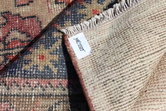 カラフルなランナーラグ、ヴィンテージラグ、トルコラグ、4.3 x 9.3