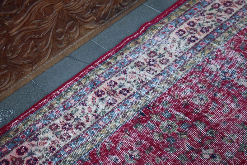 Turkish Rug, Vintage Rug, Livingroom Rug, Organic Wool Rug, Oriental
