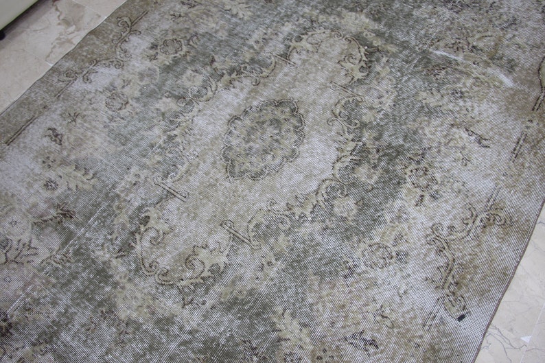 vintage rug 5.6 x 8.9 ft boho rug wool rug handmade rug bedroom rug large area rug beige rug turkish rug MB9002 home decor