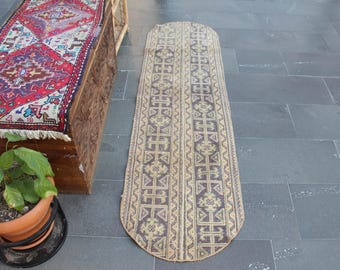 Turkish runner rug, Vintage Kilim Runner rug, Hallway rug, area rug, Bohemian rug, Home decor, Rustic decor runner, 1.8 ft x 6.6 ft MBZ3784