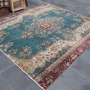 Turkish rug, Vintage runner rug, Hallway rug, Wool rug, Herki rug, Boho decor, Corridor rug, Stairway rug, Home decor, 5.1 x 8.4 ft MB14931