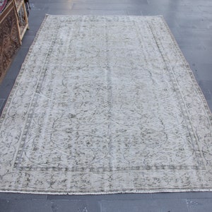 Turkish rug, Wool rug, Large rug, Vintage area rug, Handmade rug, Livingroom rug, Home decor, Bohemian rug, Boho decor 5.4 x 9.0 ft MBZ3237